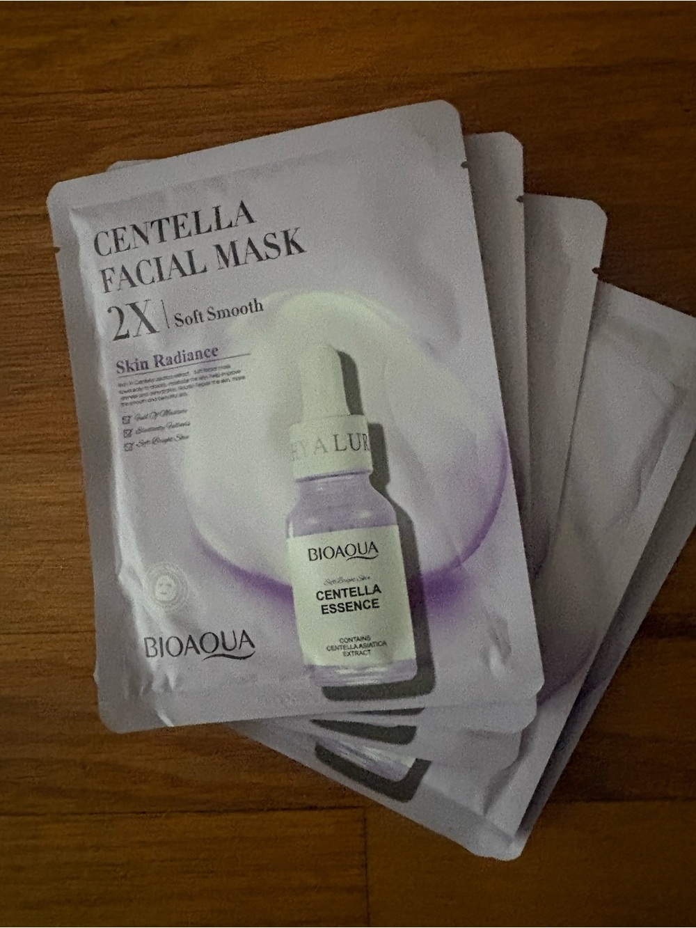 Aqua Centella Facial Mask Pack - White & Purple Packaging